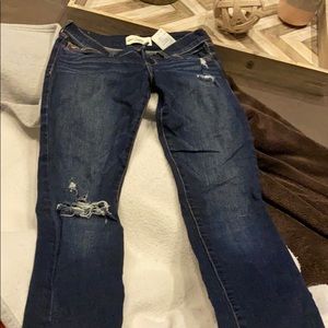 Abercrombie ripped denim jeans